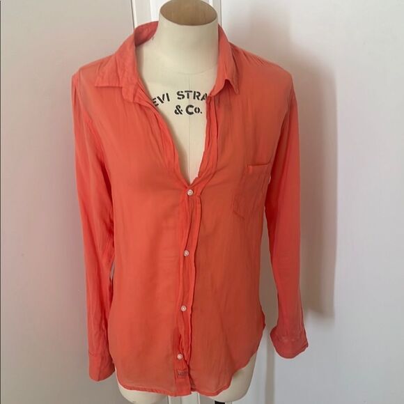 Frank & Eileen Orange Button-Up Shirt - Picture 2 of 5